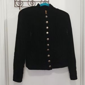 Lucia lukken broomsticks black velvet jacket